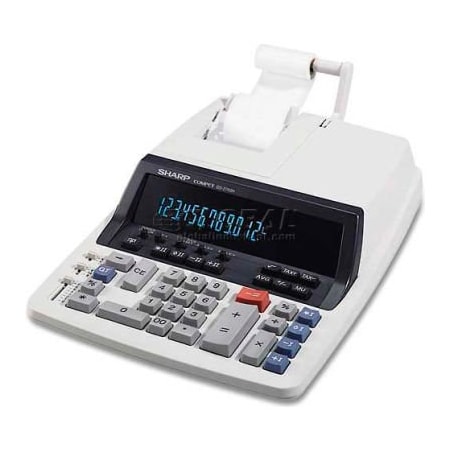 Sharp Sharp 12-Digit Commercial Calculator, QS2760H, 2 Color, 9-7/8" X 12-1/2" X 3", Light Grey QS2760H